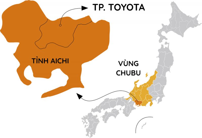 bản đồ thành phố toyota